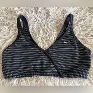 NIKE Sports Bra, Black & White. Good Used Condition